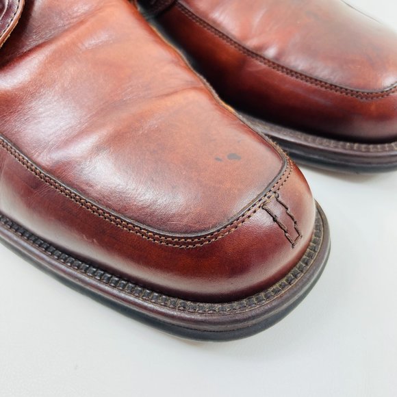 Johnston & Murphy Brown Buckle Leather Loafers Italian Men’s 11.5 M main image 11